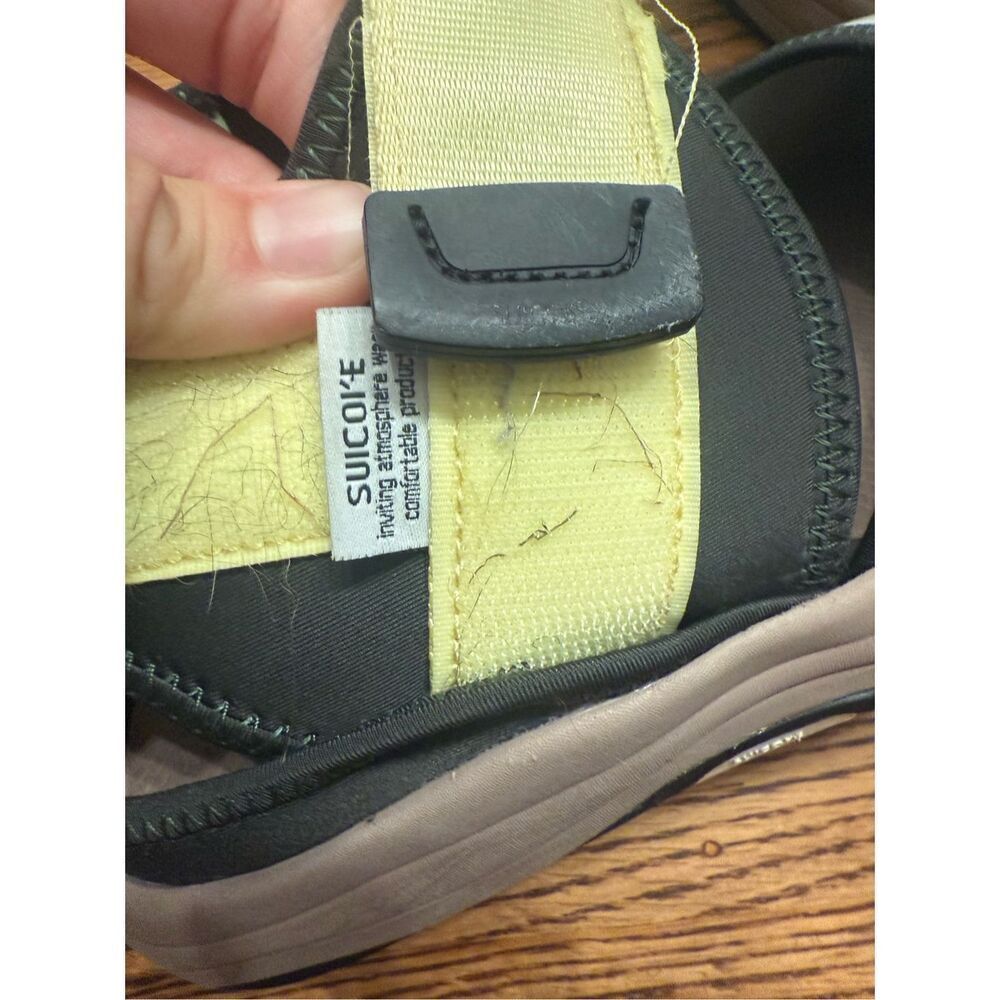 Suicoke Gray Yellow Split Toe Adjustable Strap Un… - image 7